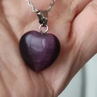 گردنبند زیبای قلب سنگی