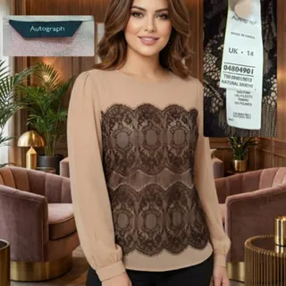 شومیز حریر گیپور وارداتی