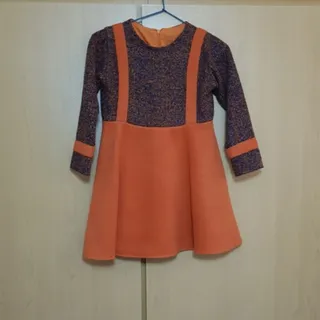 پیراهن نارنجی مدل سارافن