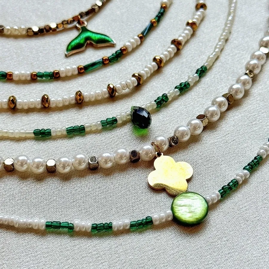 گردنبند کریستال و سنگ