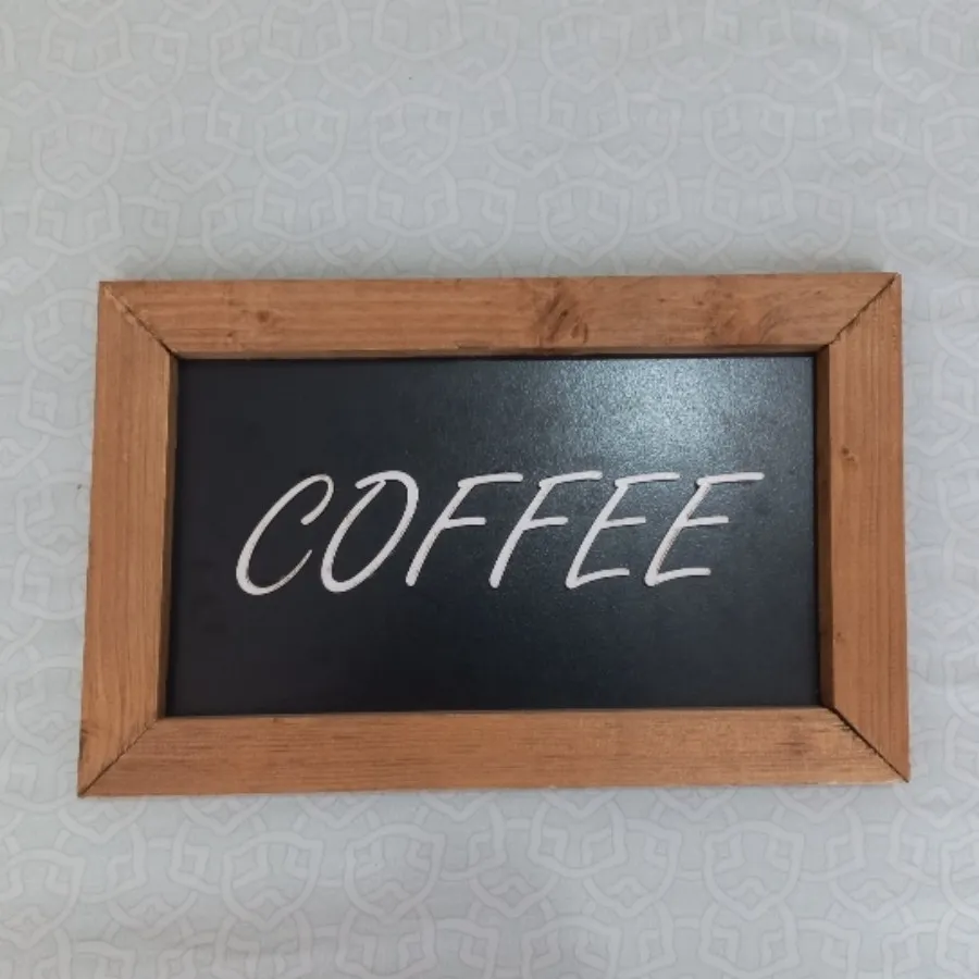 تابلو چوبی coffee