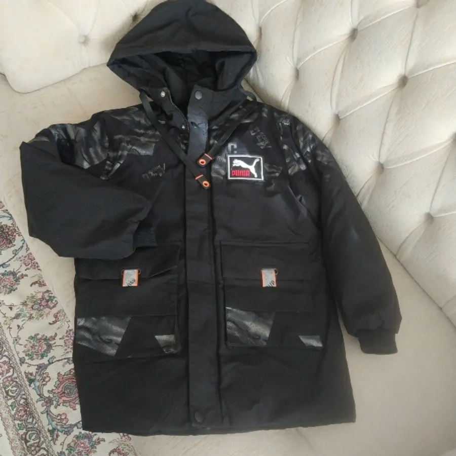 کاپشن پسرانه  کلاه دار