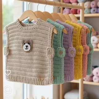 جلیقه ژیله نوزادی تدی