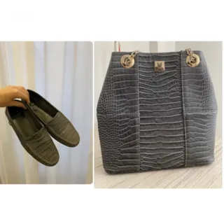 ست کیف کفش چرم نفیس