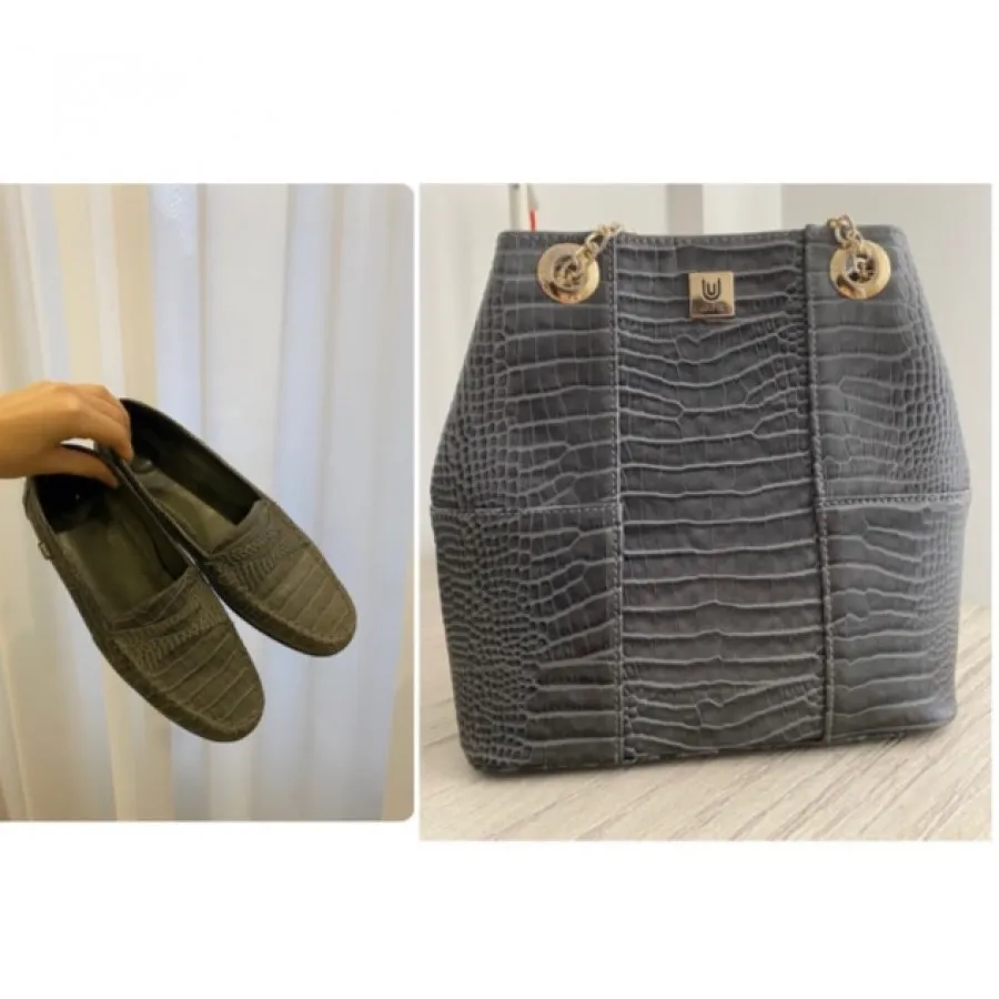 ست کیف کفش چرم نفیس