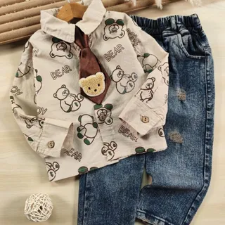 پیراهن شلوار کرواتی تدی