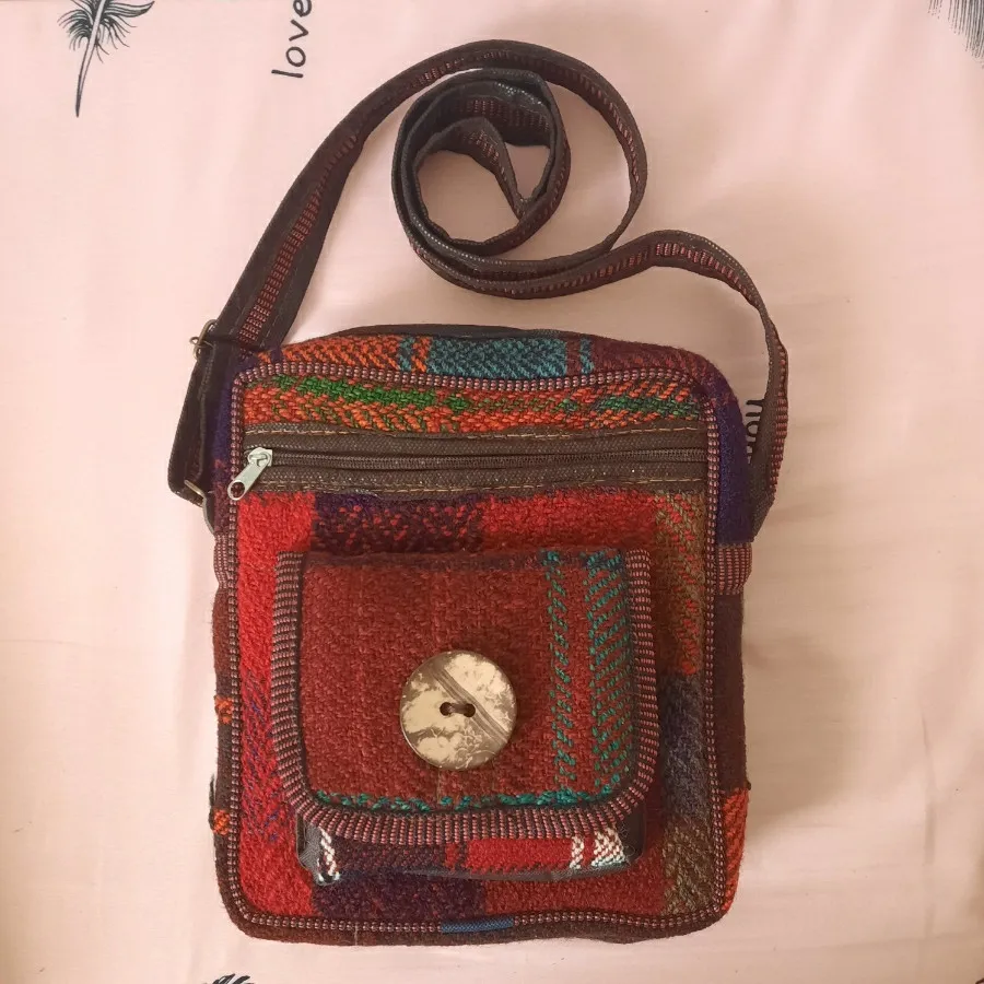 کیف دوشی سنتی طرح جاجیم