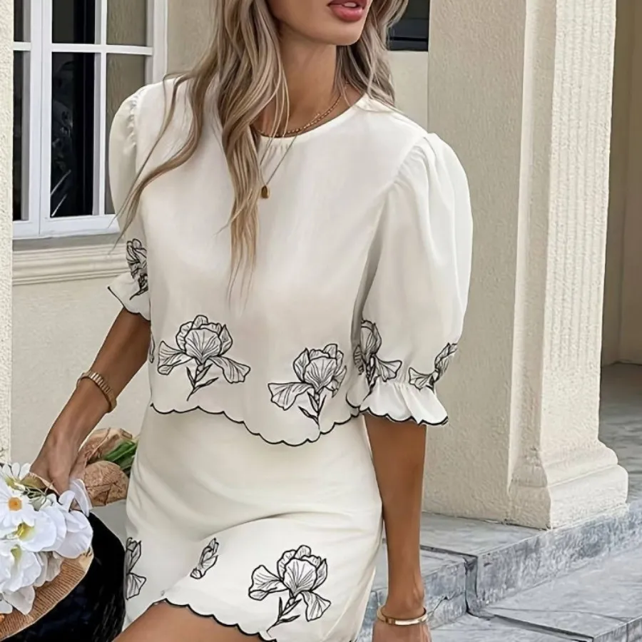 ست کراپ ودامن داخل استر