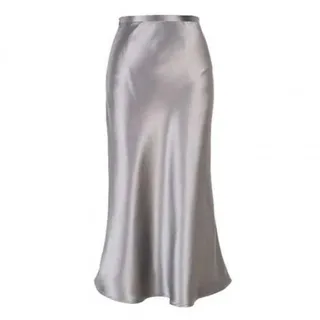 دامن ساتن بلند ساده مجلسی