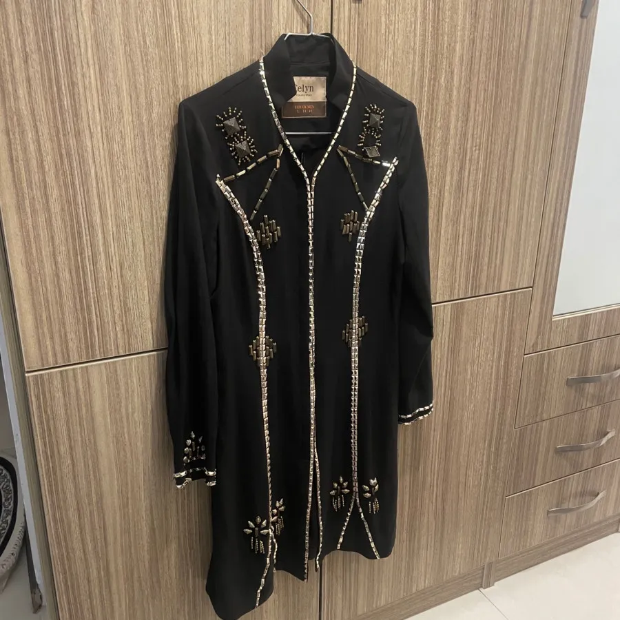 مانتو مشکی مجلسی ترک