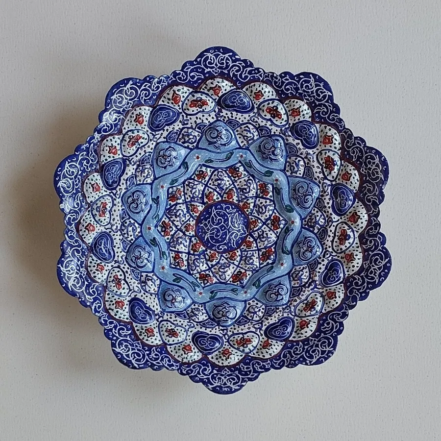 بشقاب میناکاری فتحیان