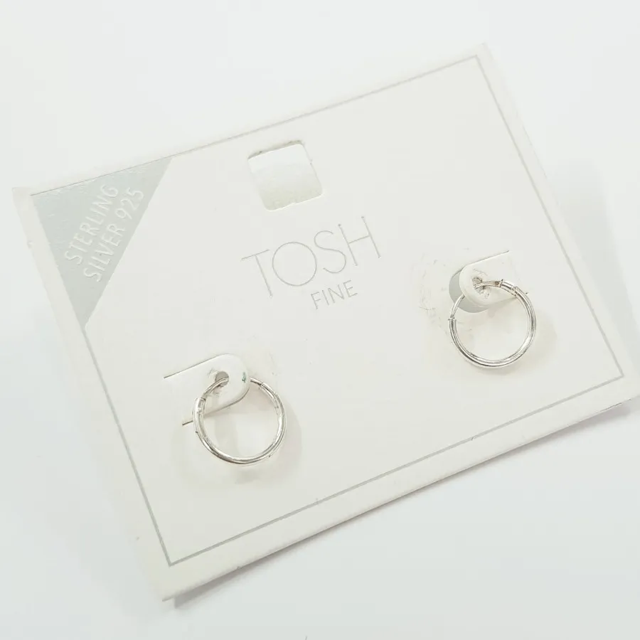 گوشواره حلقه ای نقره 925