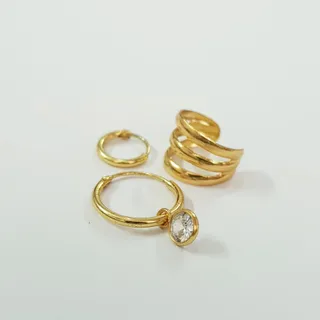 پک گوشواره و ایرکاف نقره