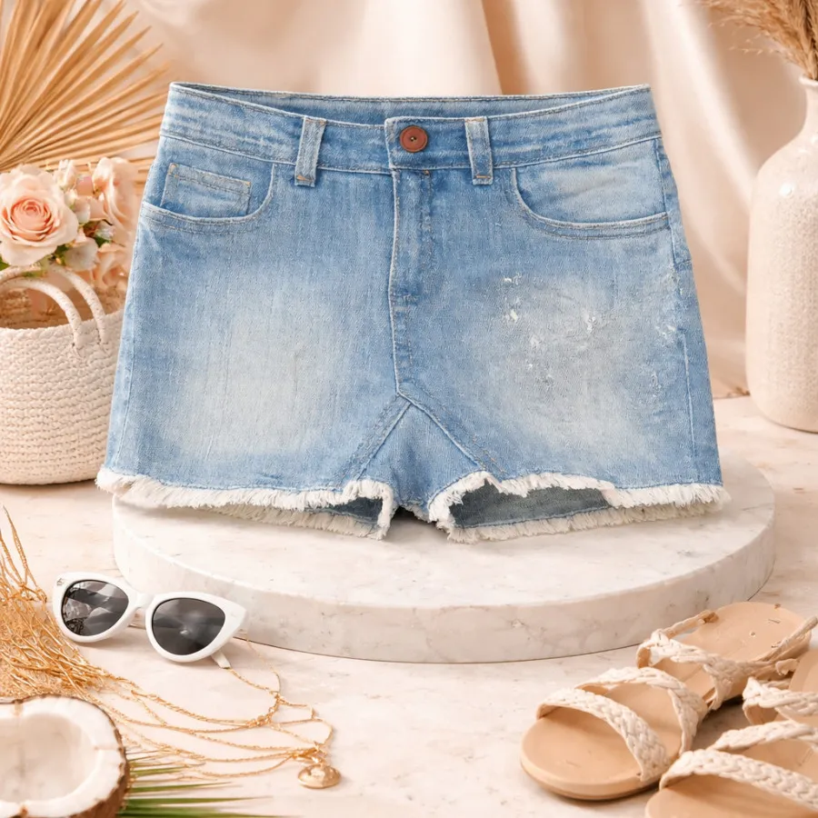 دامن کوتاه جین ترک