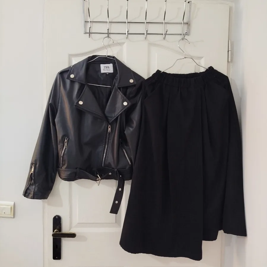 کت چرم +دامن اشانتیون