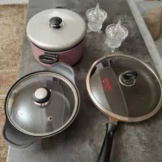 ست تفلون و دو عدد قندون