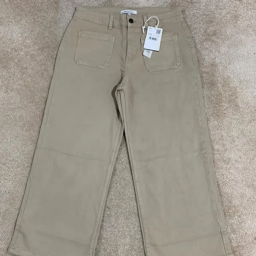 شلوار جین کرم خارجی