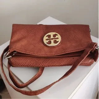 کیف عسلی طرح پوست مار نو