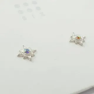 گوشواره میخی ستاره نقره