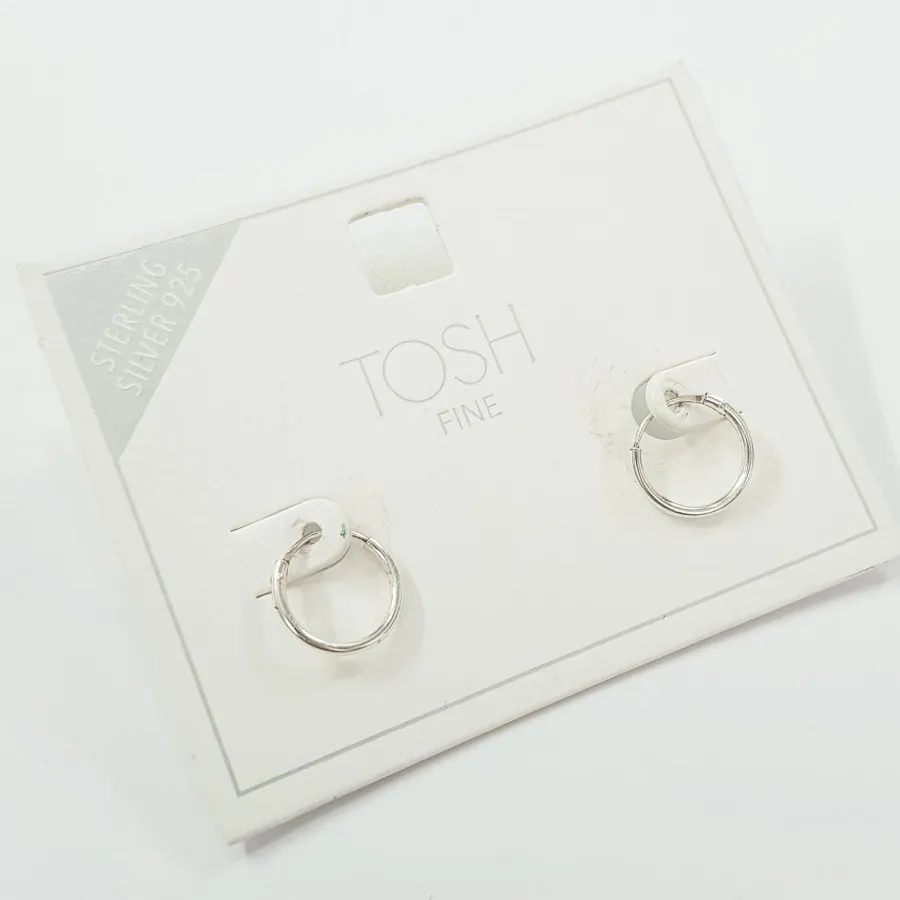 گوشواره حلقه نقره 925