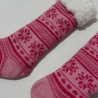 جوراب بافت صورتی اسمارا