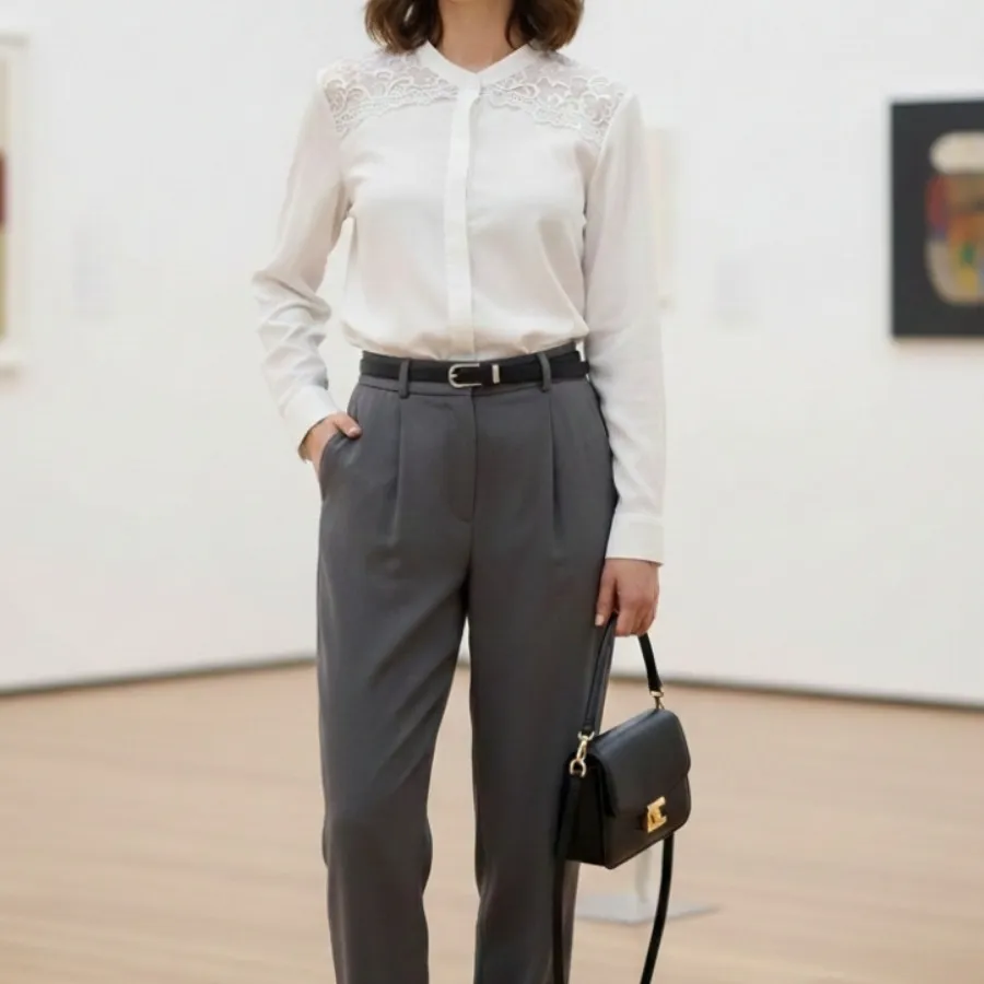 شومیز سفید وارداتی