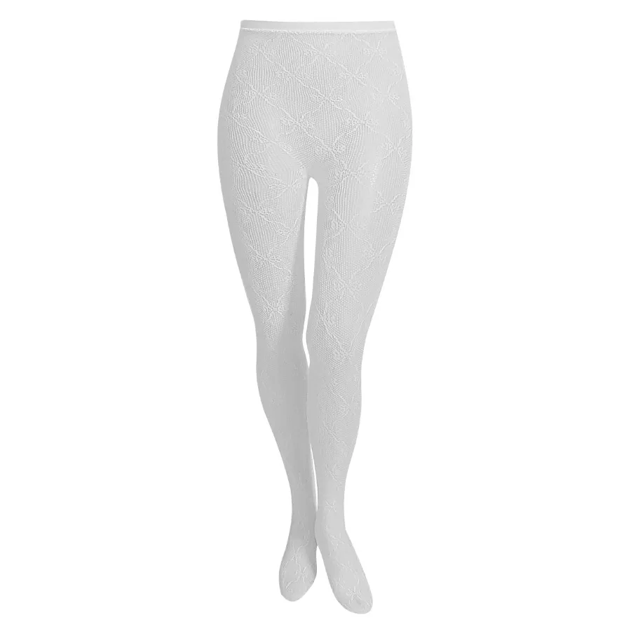 جوراب شلواری پروانه سفید