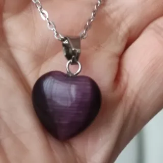 گردنبند زیبای قلب سنگی