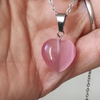 گردنبند زیبای قلب سنگی