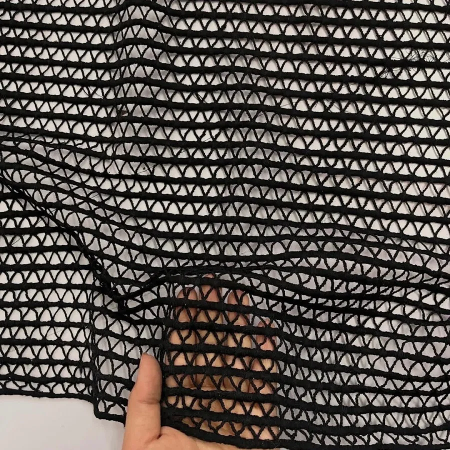 پارچه گیپور مشکی