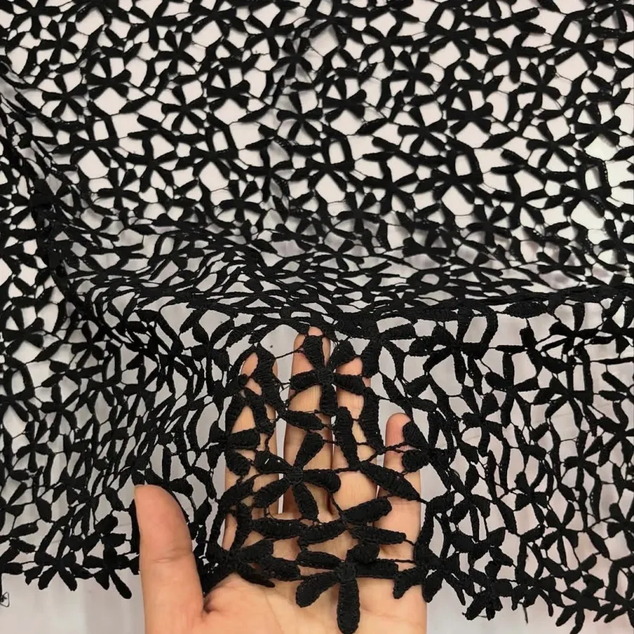 پارچه گیپور مشکی