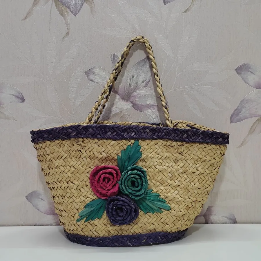 کیف حصیری خوشگل و کیوت