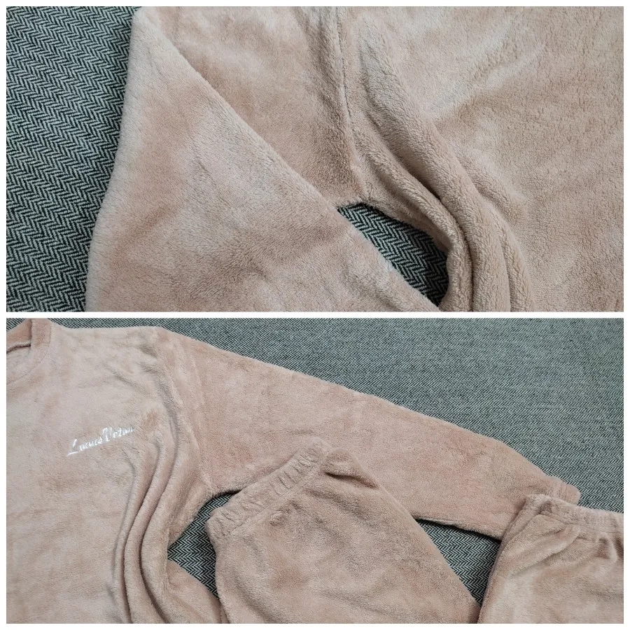 ست بلوز شلوار تدی گلبهی