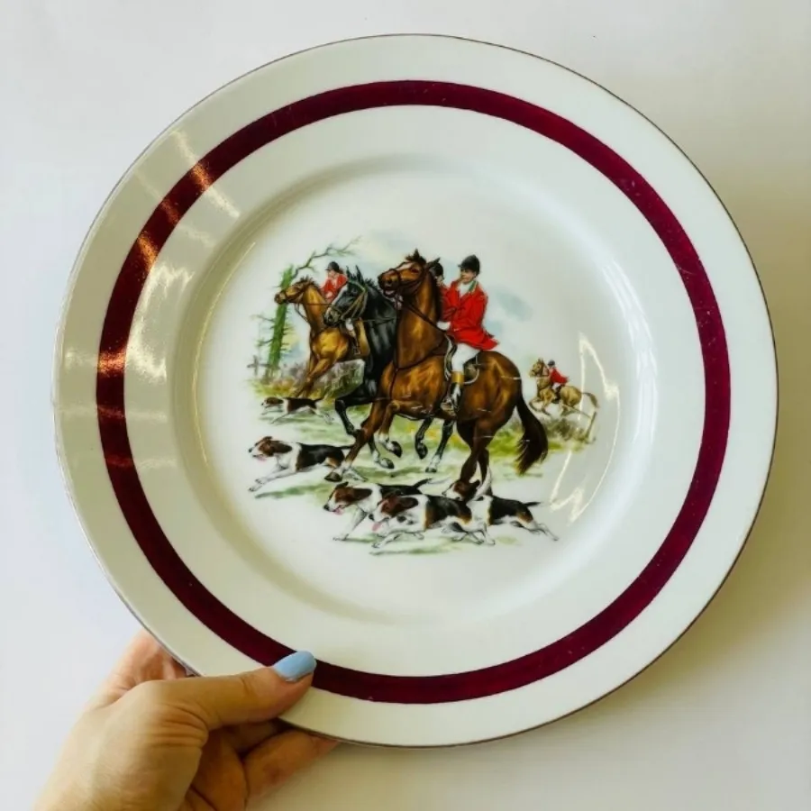 بشقاب طرح شکارگاه