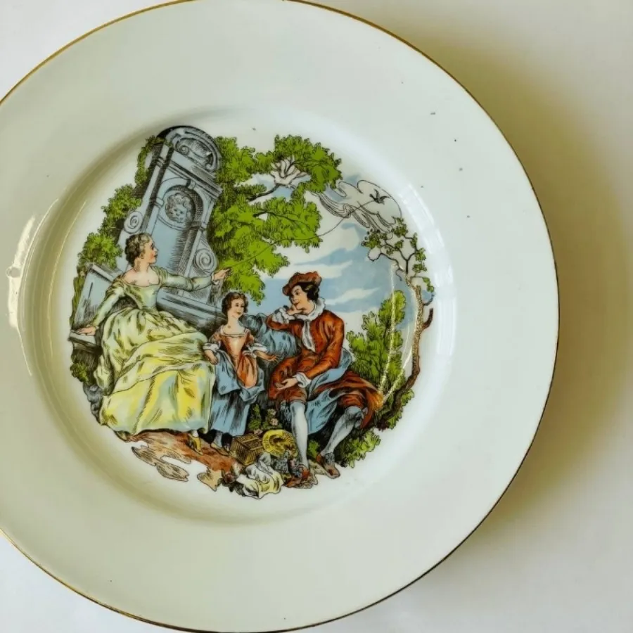 بشقاب طرح دنسی آنتیک