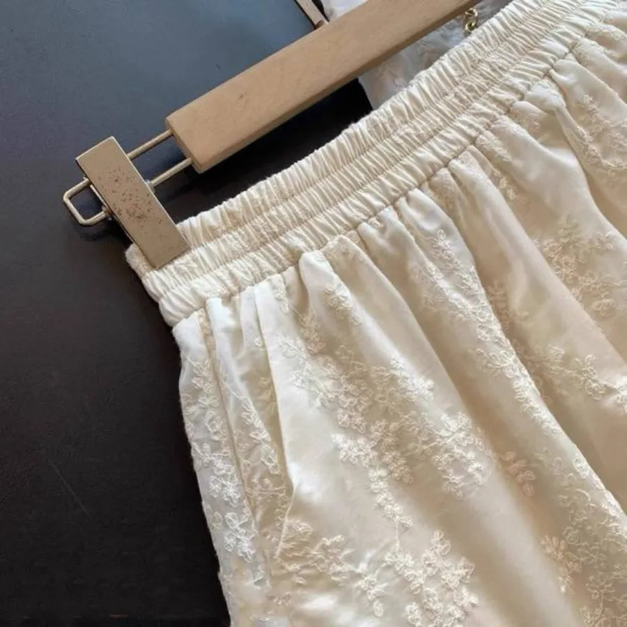 ست کراپ وشورتک خامه دوزی