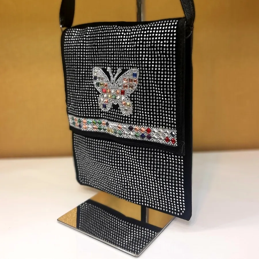 کیف نگینی طرح پروانه