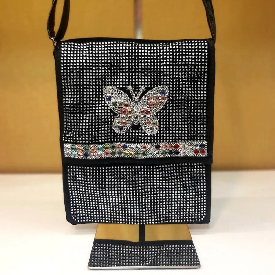 کیف نگینی طرح پروانه