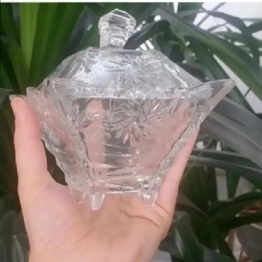 ظرف فریزری لعابی درب دار