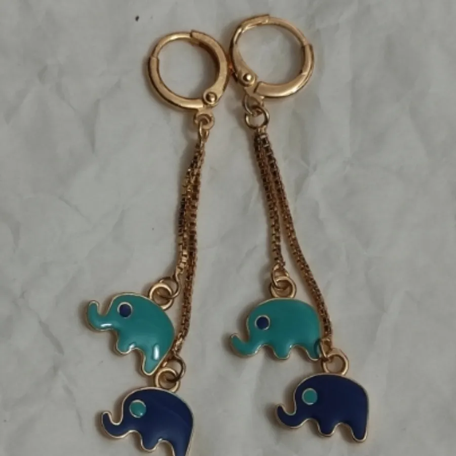 گوشواره آویز زیبای فیل