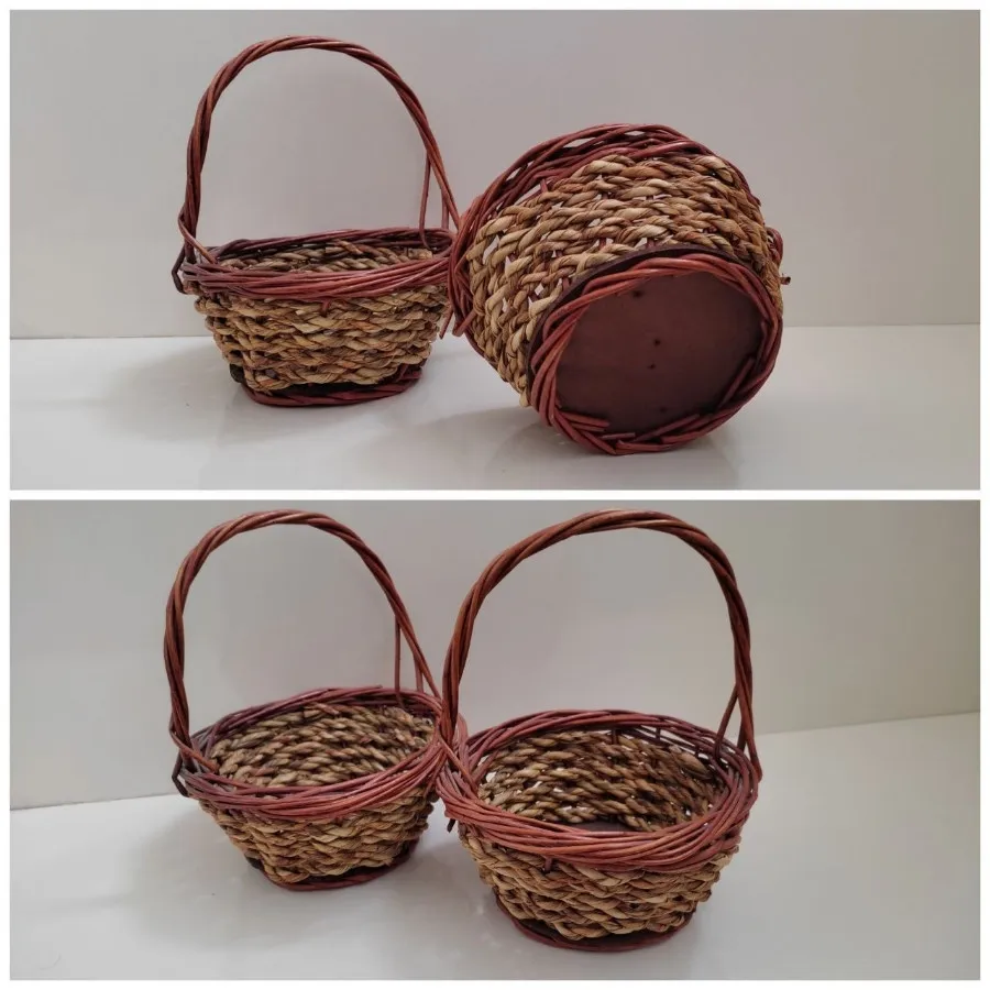 سبد نچرال چوب و حصیر