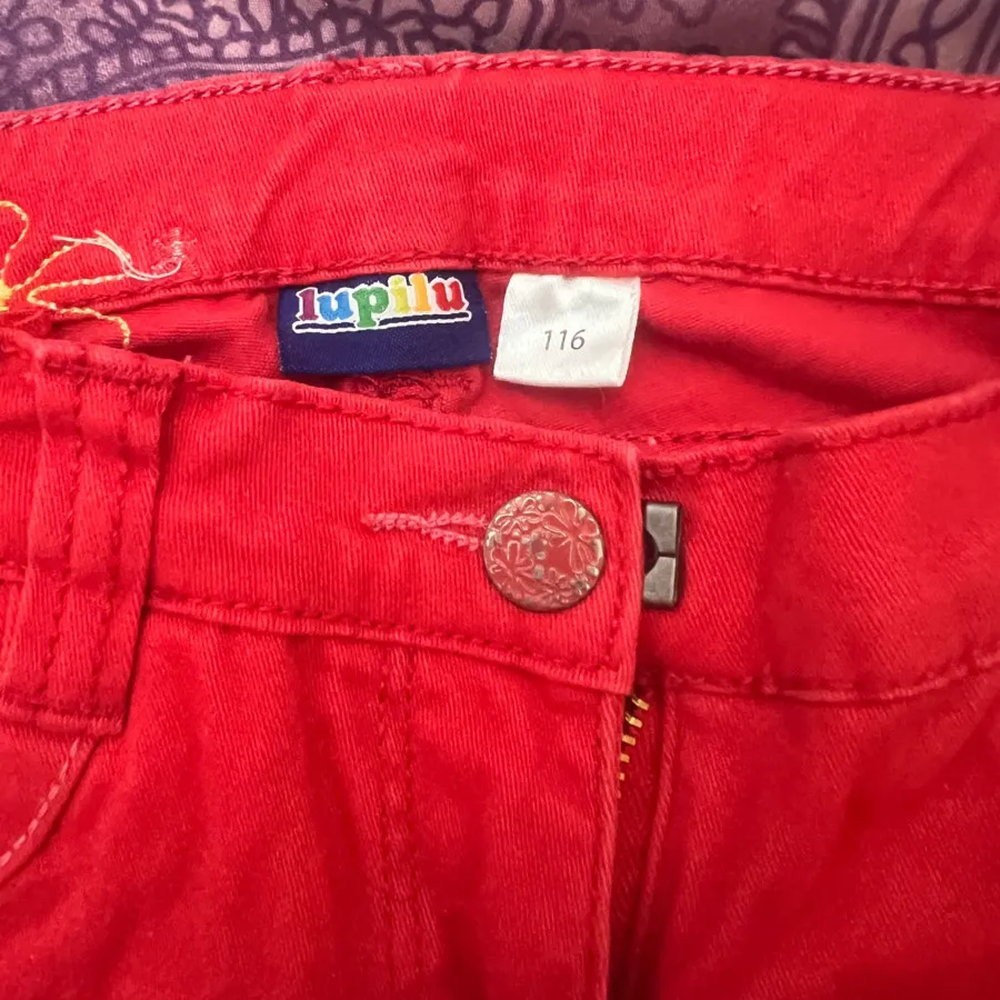 شلوار قرمز کتان لوپیلو