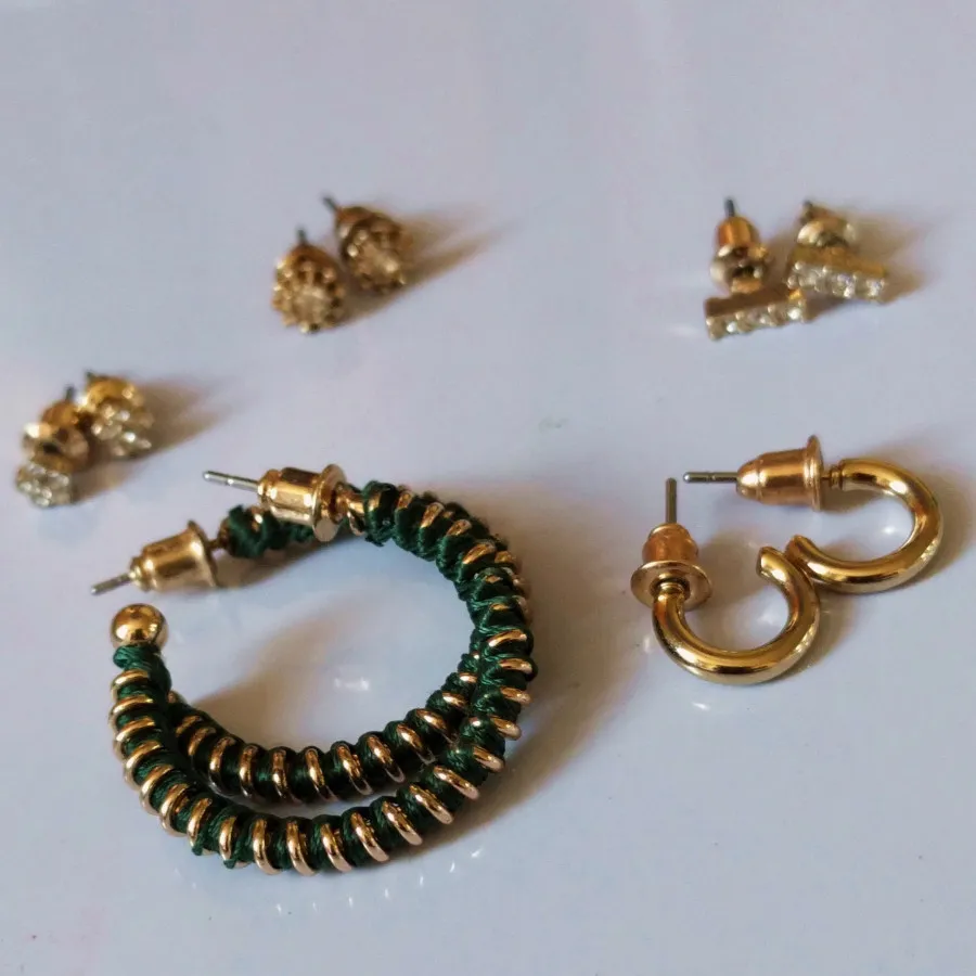 پک 5 جفتی گوشواره طلایی