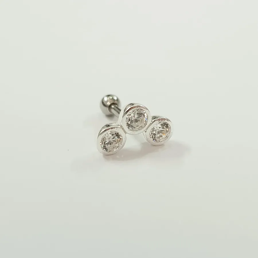 پیرسینگ گوش نقره 925