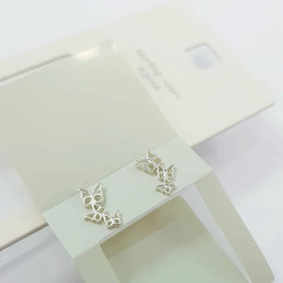 گوشواره نقره 925 پروانه