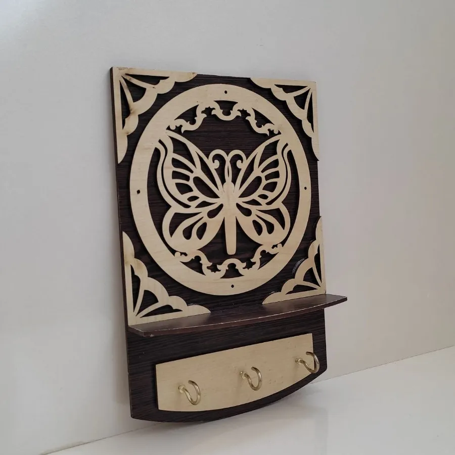 جاکلیدی دیوارکوب چوبی