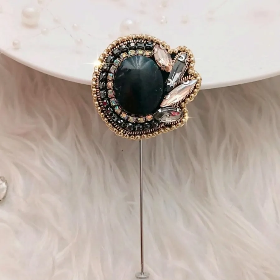 سنجاق سینه سنگ یشم