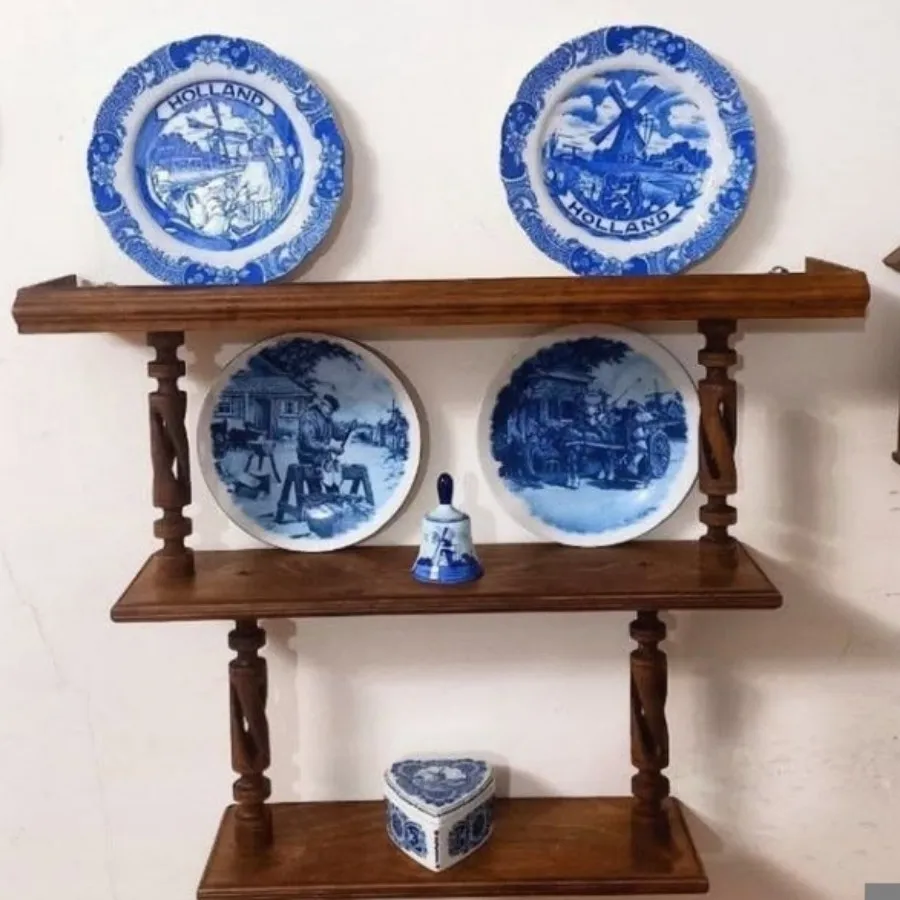 شلف دیواری چوب گردو