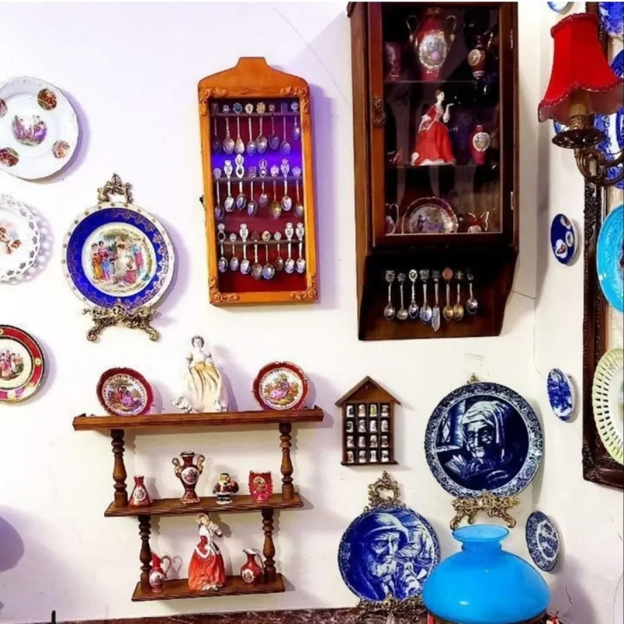 شلف دیواری چوب گردو