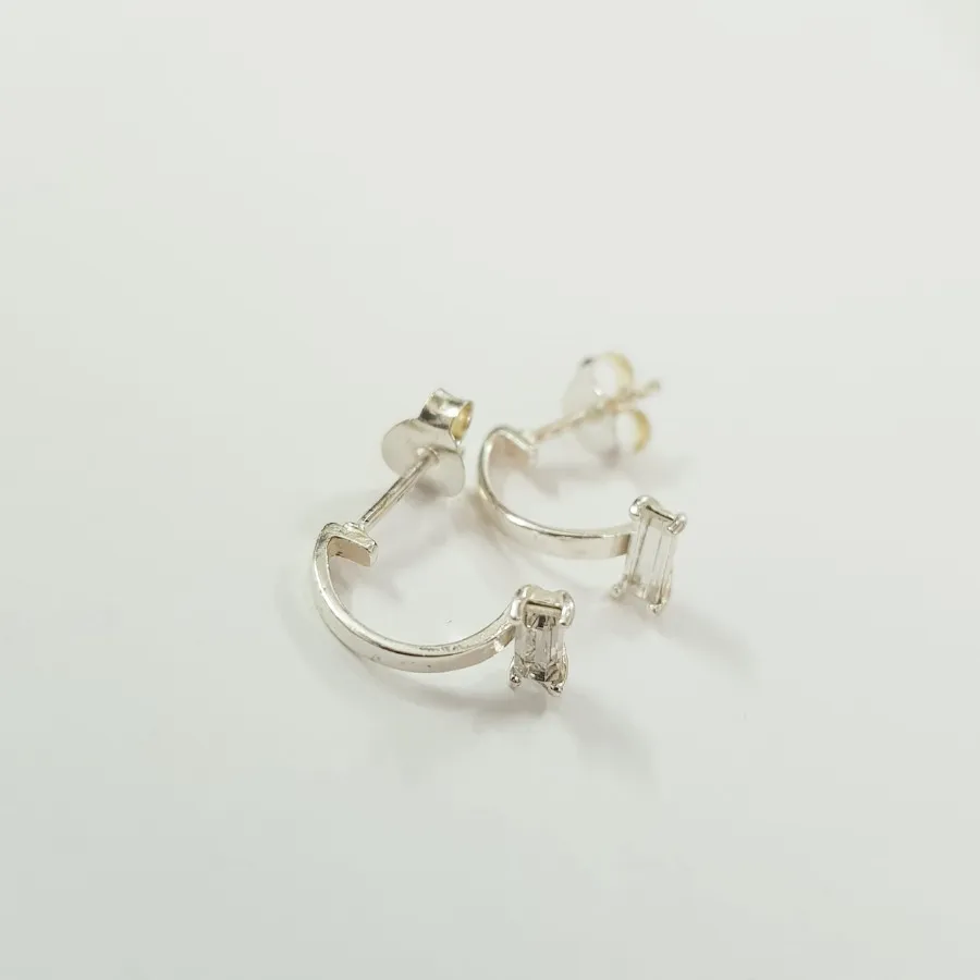 گوشواره نقره 925 نگین دار